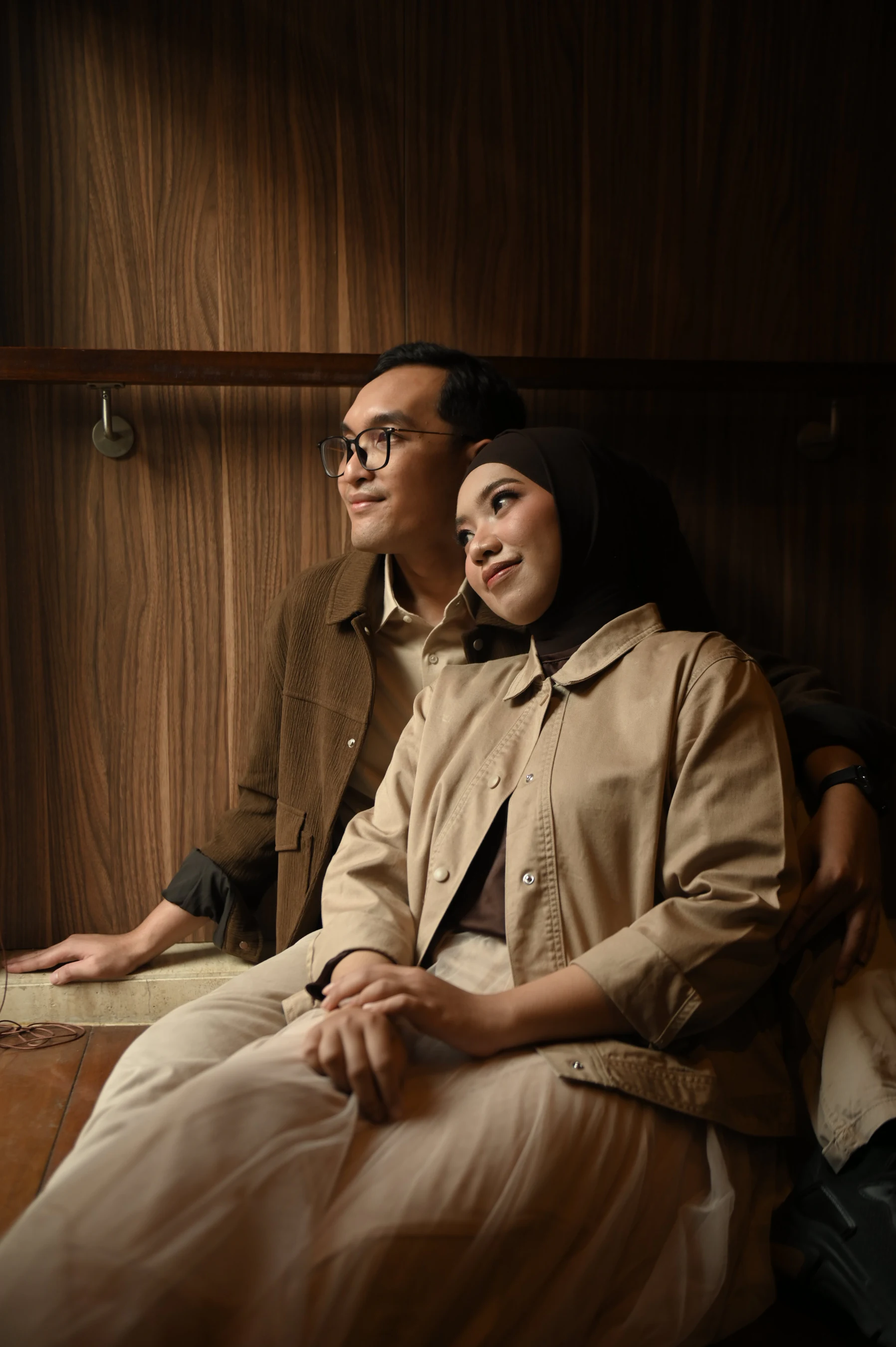 Hanny and Athalla seated together